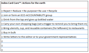 actions for the earth