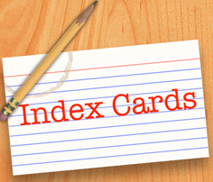Index card pencil